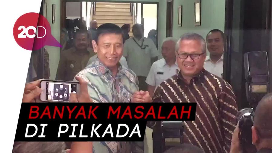 Temui Komisioner KPU, Wiranto Bahas Persiapan Pilkada Serentak