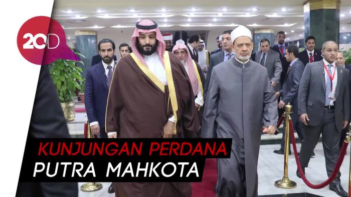 Momen Kebersamaan Putra Mahkota Saudi dan Kepala Gereja Mesir