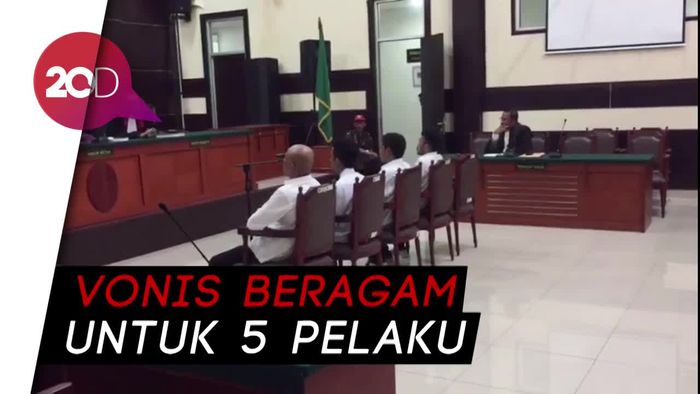 Lima Pembacok Ahli IT Hermanysah Divonis 5 hingga 9 Tahun Bui
