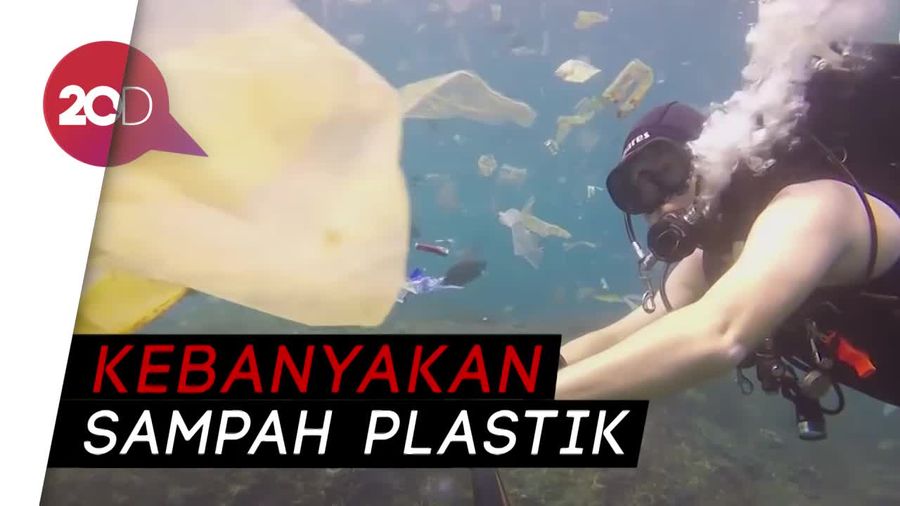 Miris! Nyelam di Nusa Penida Bukan Dapat Ikan Malah Sampah