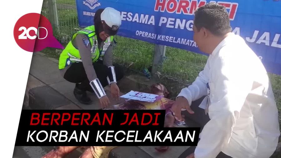 Pemain Teatrikal Dihadirkan saat Operasi Keselamatan di Cilegon