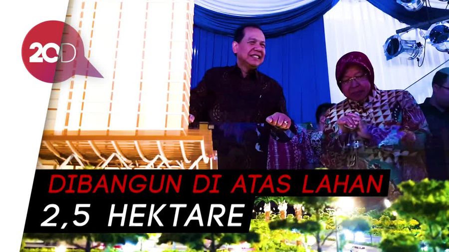 Chairul Tanjung dan Risma Hadiri Groundbreaking Trans Icon Surabaya   