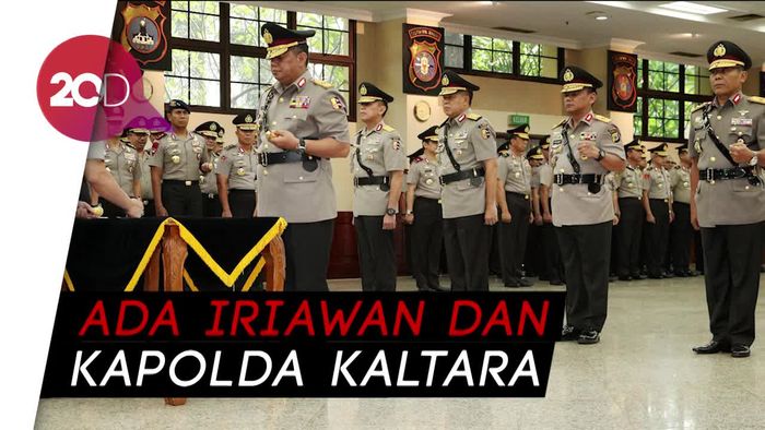 Kapolri Lantik Jajaran Pejabat Kepolisian yang Baru