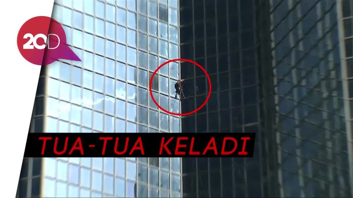 Melihat Aksi Spiderman Asal Prancis