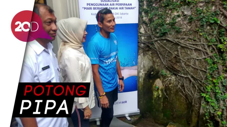 Mantab! Sandiaga Resmi Tak Gunakan Air Tanah