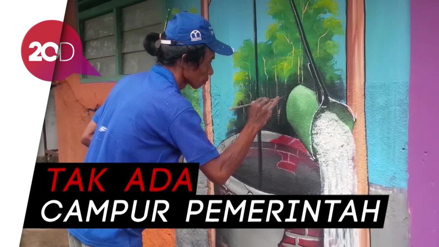Unik! Ada Kampung Lukis di Cilegon