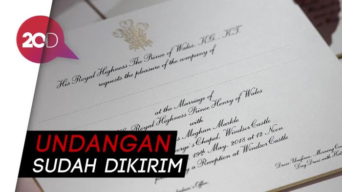 Pangeran Harry dan Meghan Markle akan Undang 600 Tamu