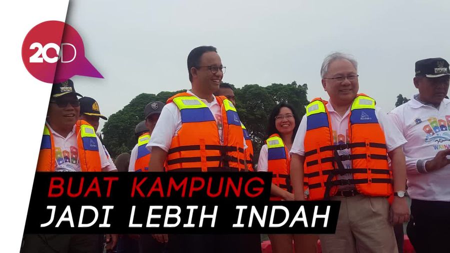 Gaya Anies Mengecat Kampung Warna-warni di Sunter