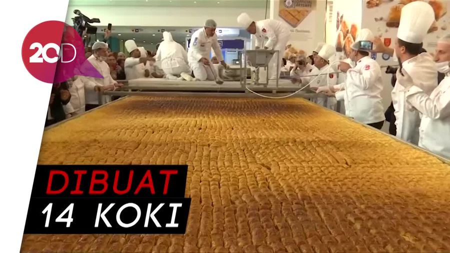 Wow! Baklava 500 Kg Pecahkan Rekor Dunia Baru