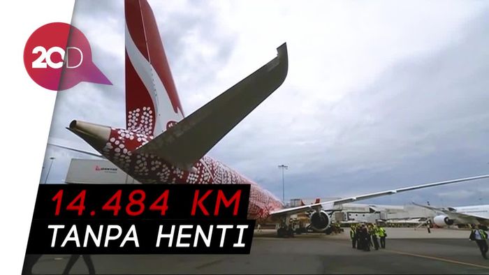 Akhirnya, Penerbangan Perdana  Australia-Eropa Nonstop, Tiba di London