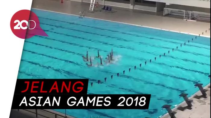 Penampakan Stadion Aquatik GBK Jelang Asian Games