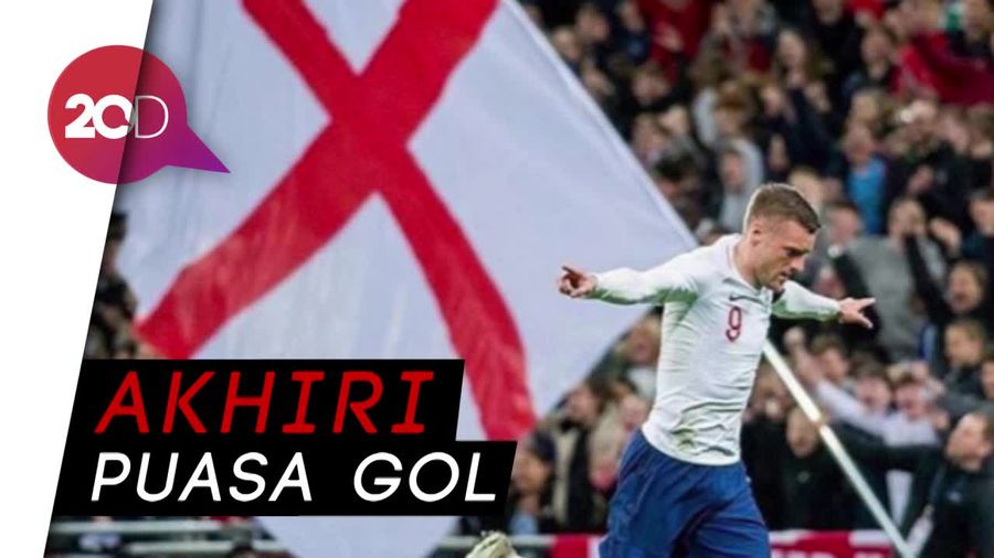 Saat Vardy Mencuri Celah di Pertahanan Italia 