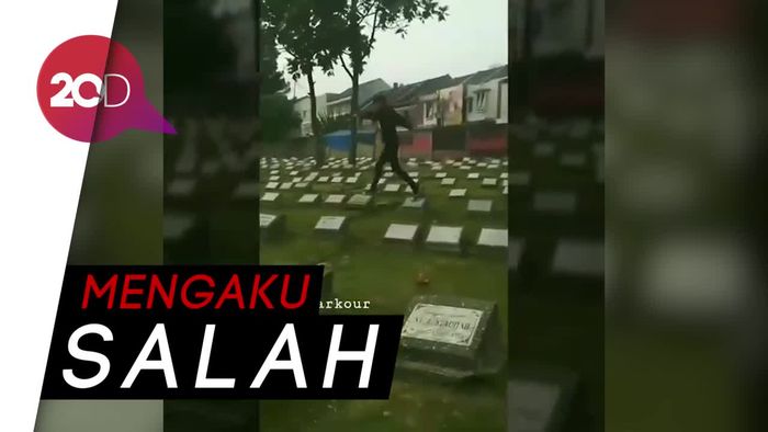 Viral Video Parkour di Pemakaman, Pelaku Minta Maaf
