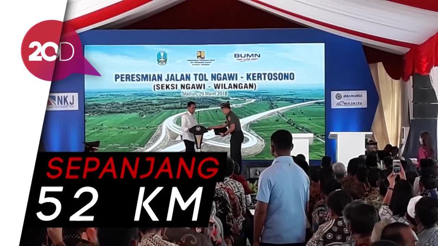 Jokowi Resmikan Tol Ngawi-Kertosono Jokowi Resmikan Tol Ngawi-Kertosono