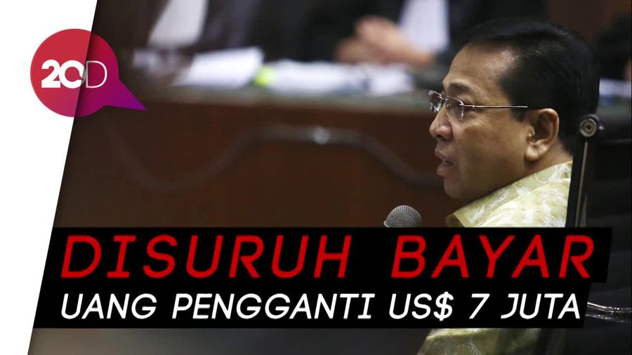 Novanto Dituntut 16 Tahun Bui dan Denda Rp 1 Miliar!
