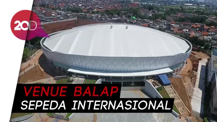 Melihat Jeroan Velodrome dari Lensa Drone