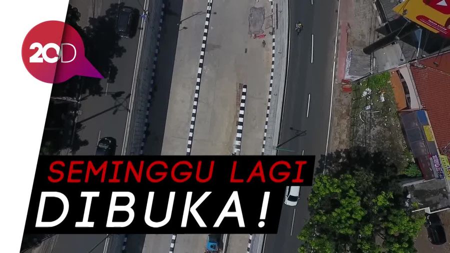 Melihat dari Udara Underpass Mampang-Kuningan yang Hampir Rampung