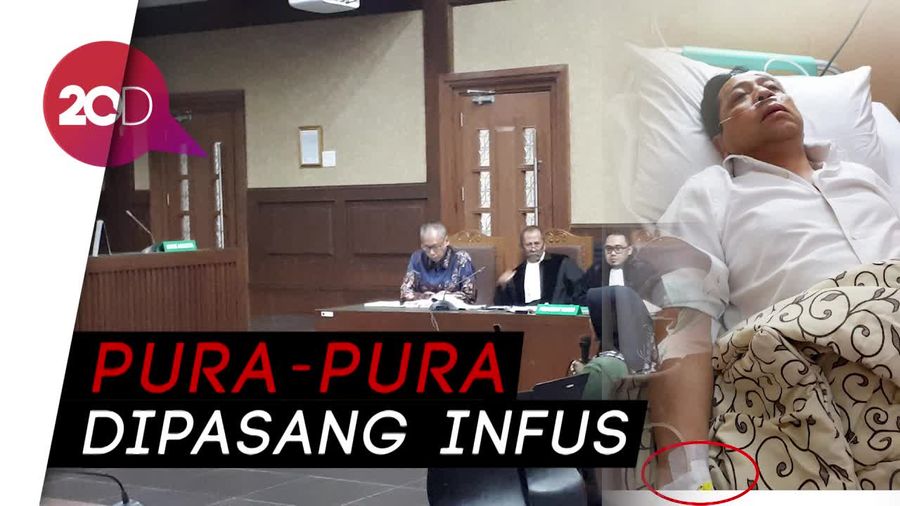 Terungkap! dr Bimanesh Minta Infus Novanto Cuma Ditempel Saja