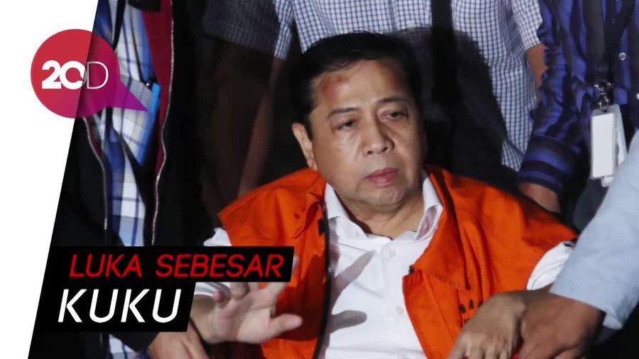 Perawat Bingung Benjolan di Dahi Novanto Muncul Tiba-tiba