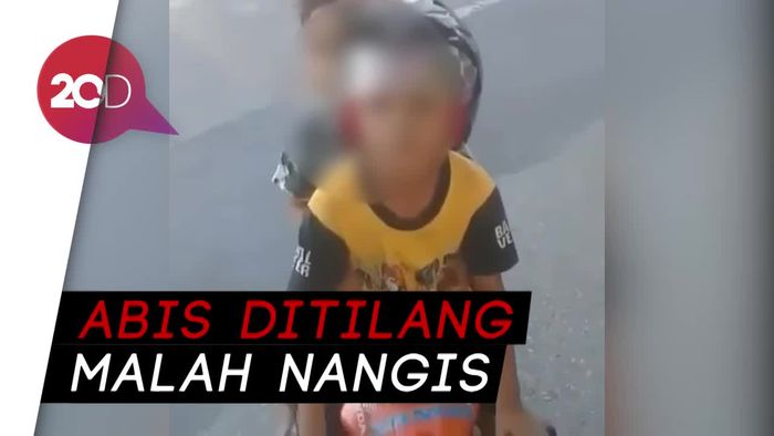 Viral! Video Anak TK Disetop Polisi