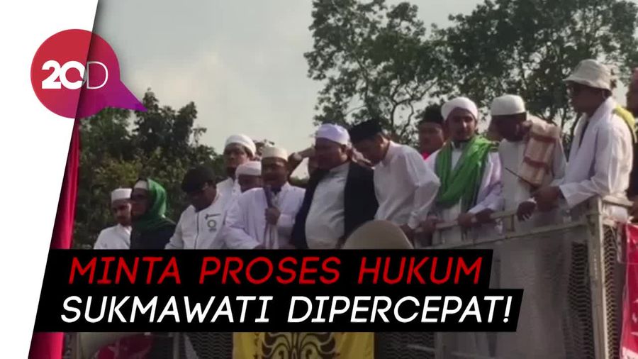 Massa Ancam Gelar Aksi Lagi Jika Kasus Sukmawati Mandek!