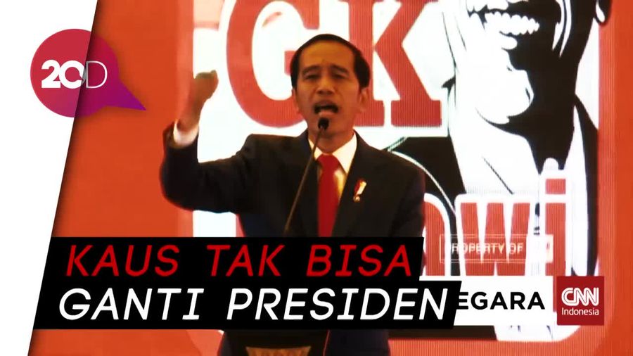 Sindiran Jokowi Soal Kaus #2019GantiPresiden
