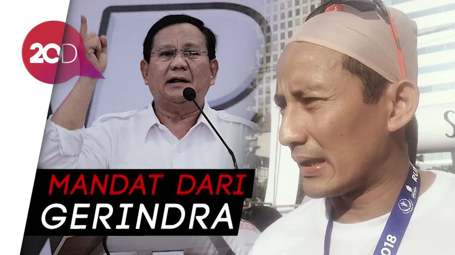 Soal Prabowo Jadi Capres, Sandi: Tidak Ada Keraguan Lagi