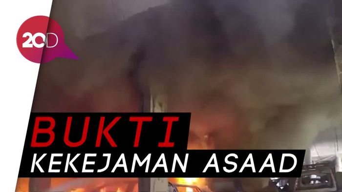 Video Serangan Udara Rusia Gunakan Bom Kimia di Suriah