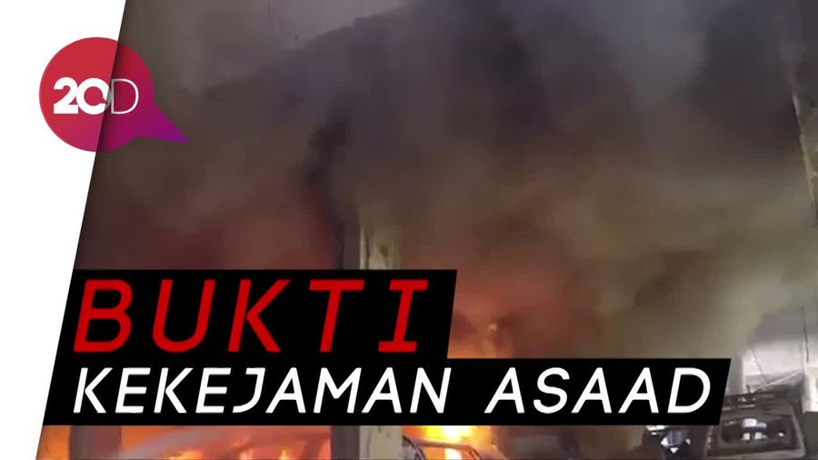Video Serangan Udara Rusia Gunakan Bom Kimia di Suriah