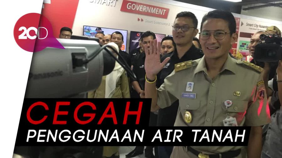 Sandi Mau Teknologi Smart City Pantau Pengguna Air Tanah Ilegal