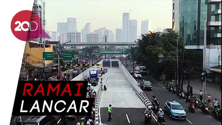 Underpass Mampang-Kuningan Mulai Diuji Coba