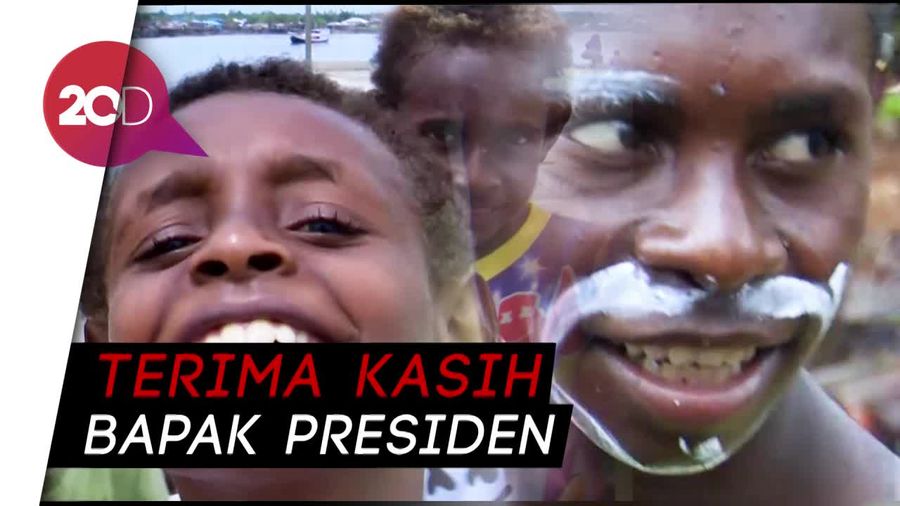 Senyum Cerah Warga Asmat, karena Papua Juga Indonesia
