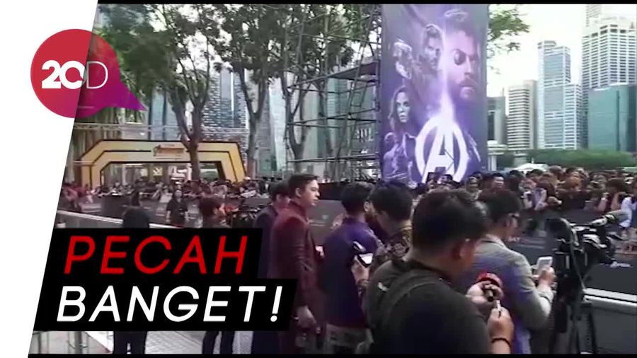 Keseruan Penggemar Bertemu Bintang Avengers di Singapura