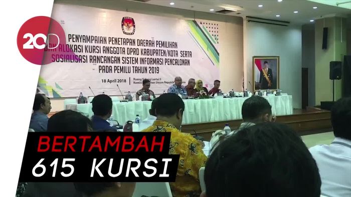 Jatah Kursi DPRD Kabupaten/Kota Tahun 2019 Bertambah