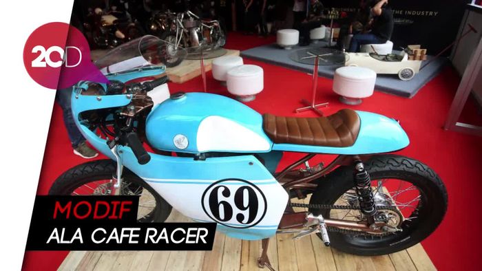 Motor CB 125 Cafe Racer Gibran Mejeng di IIMS 2018