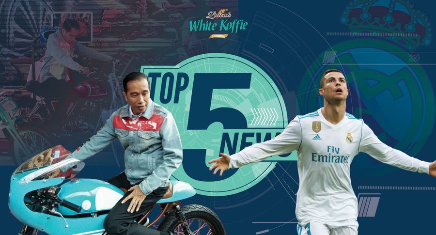 Jokowi ala Dilan di IIMS 2018, Ronaldo Selamatkan Madrid