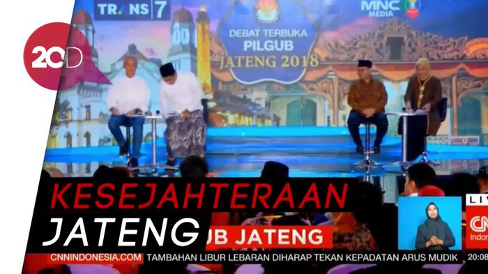 Debat Paslon Jateng tentang Masalah Kependudukan dan Pendidikan