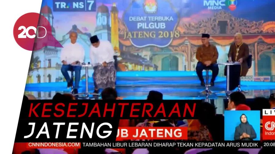 Debat Paslon Jateng tentang Masalah Kependudukan dan Pendidikan