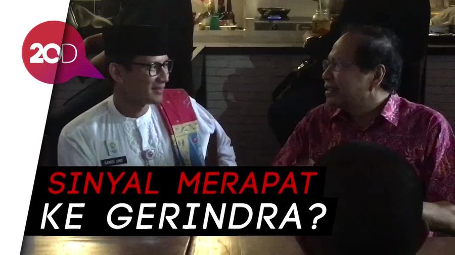 Temui Sandiaga, Rizal Ramli Ternyata Mau Nyapres