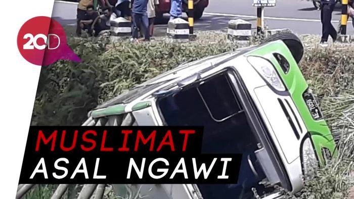 Bus Rombongan Muslimat Masuk Jurang di Magetan, 3 Tewas