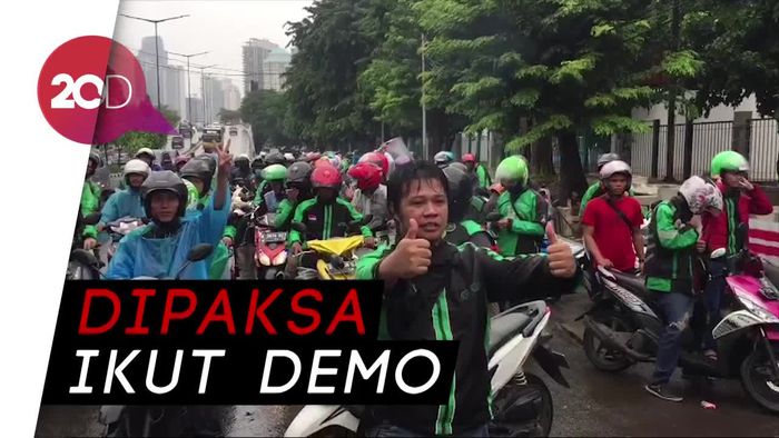 Demo Ojol di DPR Diwarnai Aksi Sweeping