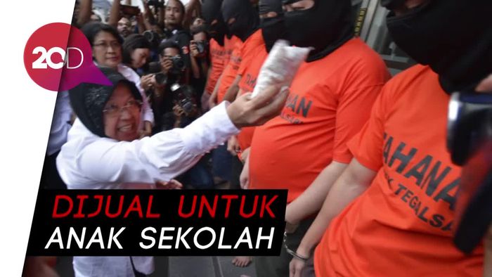 Saat Wali Kota Risma Murka ke Pengedar Pil Koplo