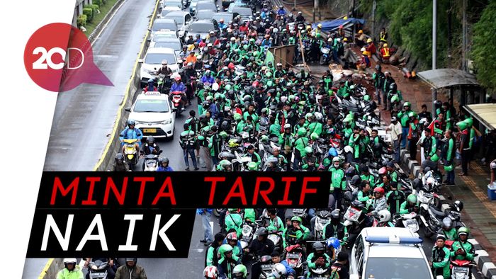 Melihat dari Langit Demo Ojek Online di DPR