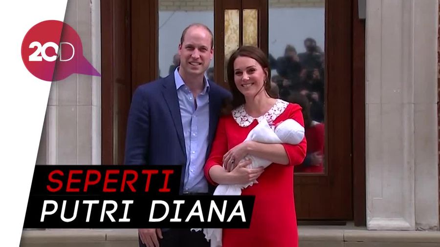 Muncul Perdana dengan Anak Ketiga, Kate Middleton Cantik Banget