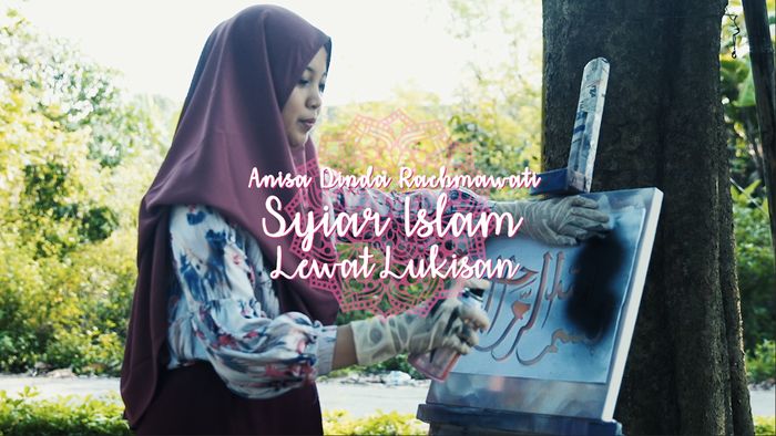 Anisa Dinda Rachmawati Syiar Islam Lewat Melukis