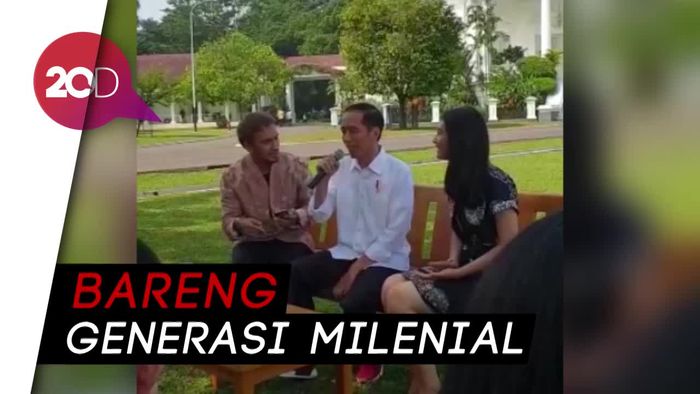 Jokowi Ngerap di Istana Bogor