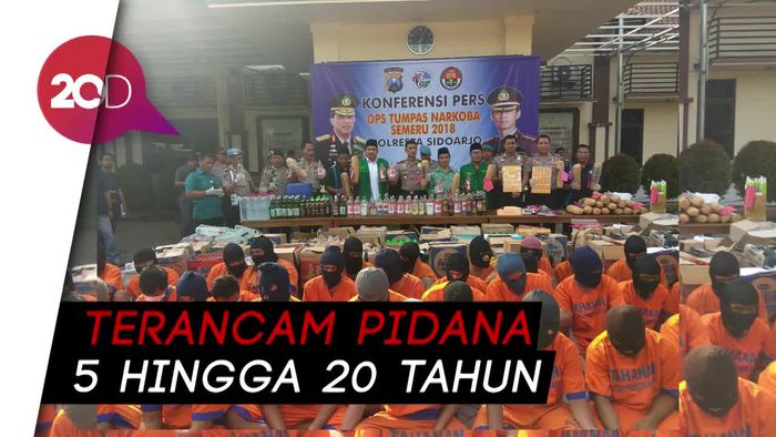 90 Pengedar dan Pemakai Narkoba Berhasil Ditangkap