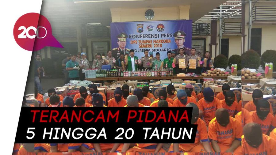 90 Pengedar dan Pemakai Narkoba Berhasil Ditangkap