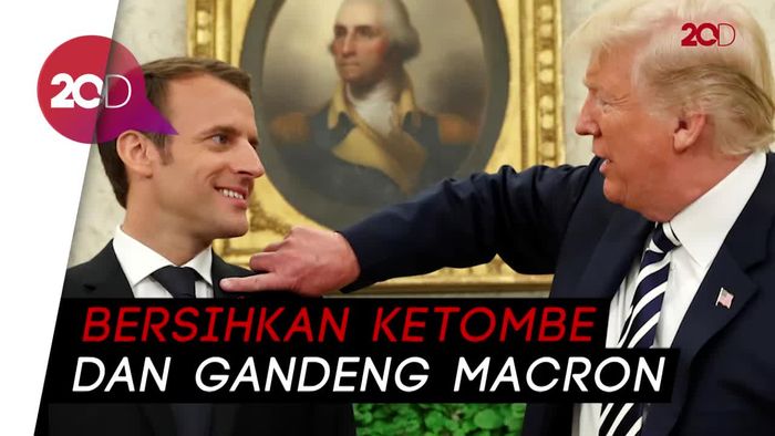 Mesranya Trump dan Macron