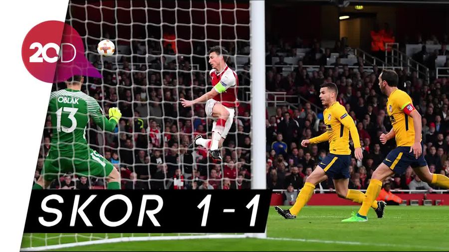 Lawan 10 Pemain Atletico, Arsenal Hanya Mampu Bermain Seri
